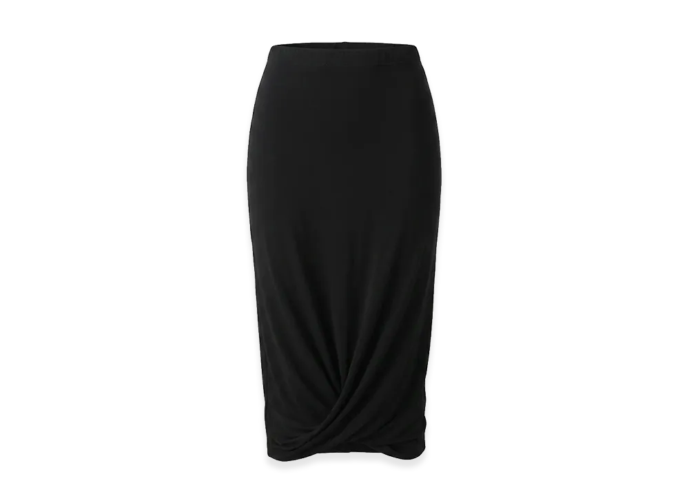 Jil Sander Women's Elastic Long Skirt "Black"