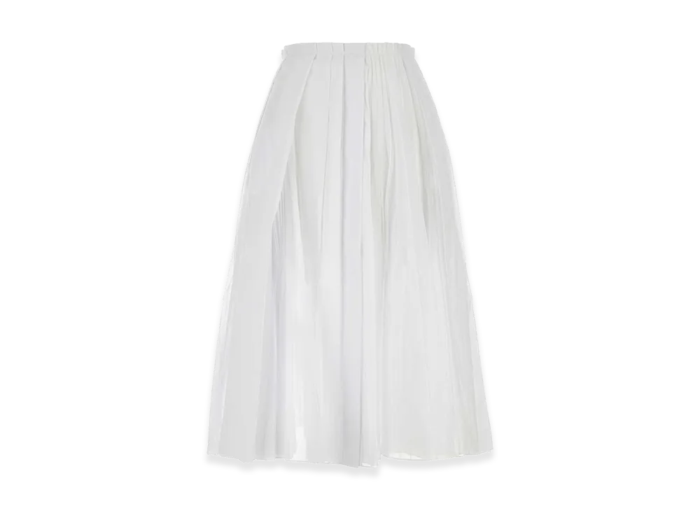 Jil Sander Women's Organdy Skirt "White"