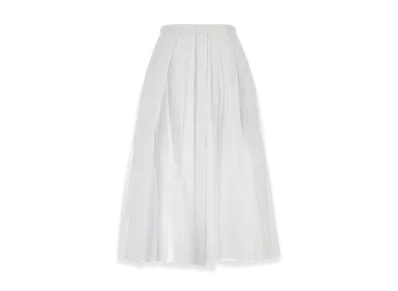 Jil Sander Women's Organdy Skirt "White"