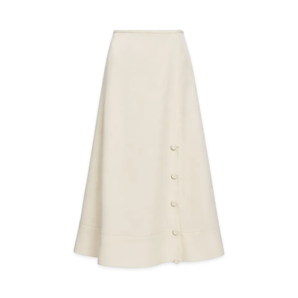 Jil Sander Satin Skirt "Beige"