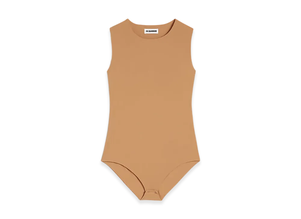 Jil Sander Jersey Bodysuit "Almond"