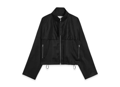 Jil Sander Cotton Muslin Blouson "Black"