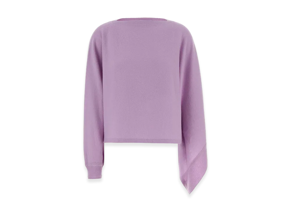 Jil Sander Women's Lilac Wool Cape "Purple"