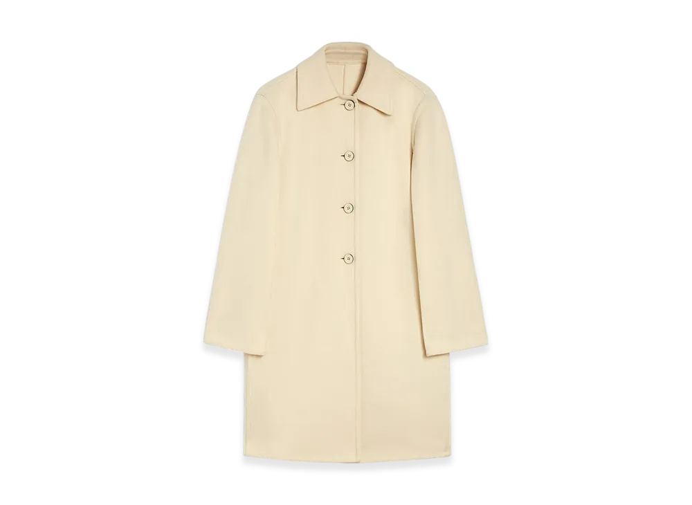 Jil Sander Double Wool Coat "Cornsilk"