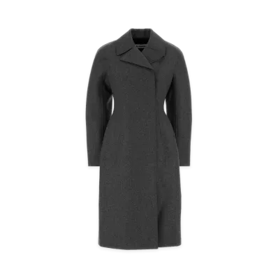 Jil Sander Wool Coat "Dark Grey"