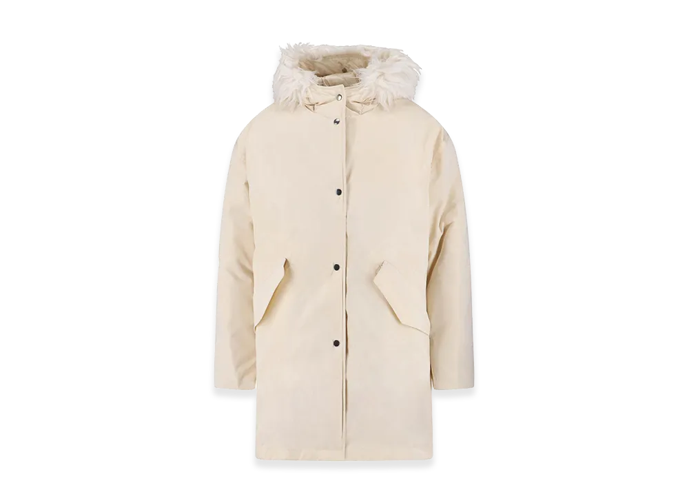 Jil Sander Women's Parka With Faux Fur "White"