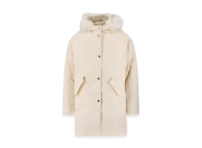 Jil Sander Women's Parka With Faux Fur "White"