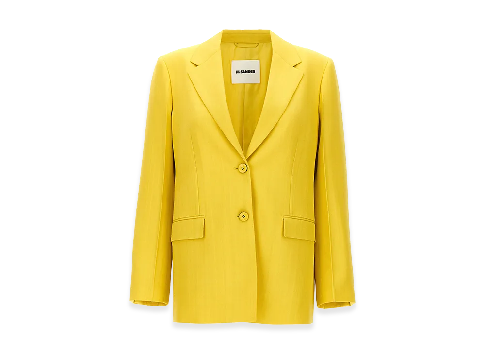 Jil Sander Women's Single-Breasted Blazer "Yellow"