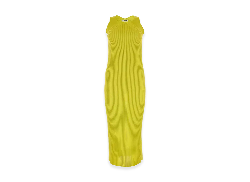 Jil Sander Women's Viscose Dress "Green"