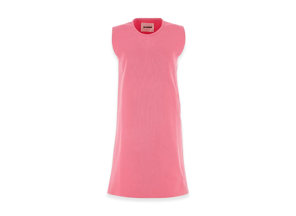 Jil Sander Women's Fluo Pink Polyester Mini Dress "Pink"