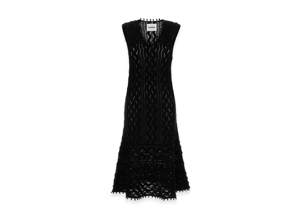 Jil Sander Women's Abito In Cotone Nero "Black"