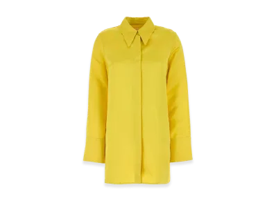 Jil Sander Women's Satin Oversize Shirt "Yellow"