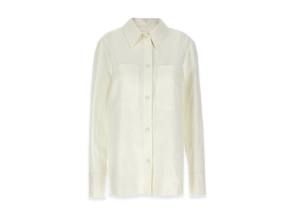 Jil Sander Women's Linen Shirt "White"