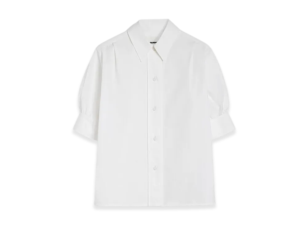 Jil Sander Cotton Poplin Shirt "Optic White"