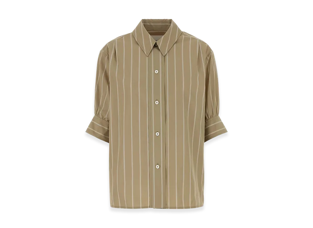 Jil Sander Women's Embroidered Poplin Shirt "Beige"