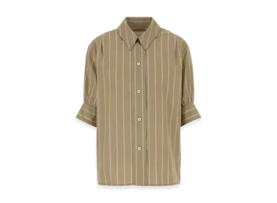 Jil Sander Women's Embroidered Poplin Shirt "Beige"