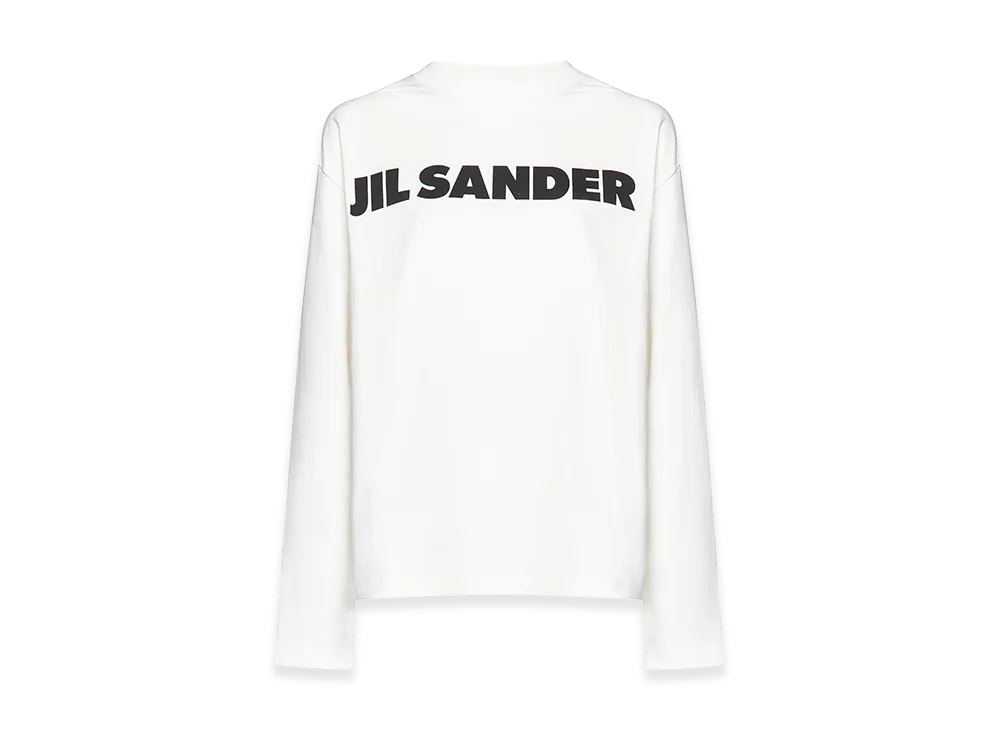 Jil Sander Women's Cotton Long Sleeve Tee "White"
