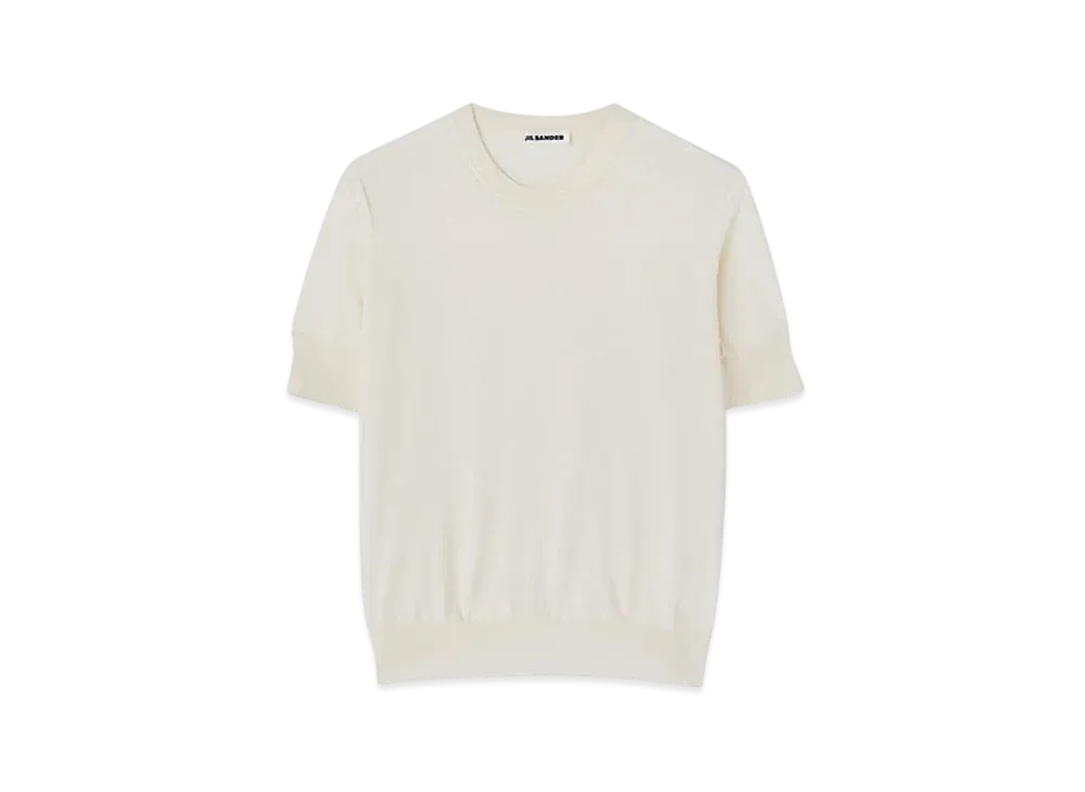 Jil Sander Women's Crew-Neck T-Shirt "White Stone"