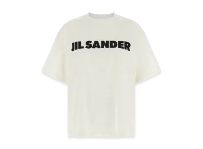 Jil Sander Women's Cotton T-Shirt With Logo "White"