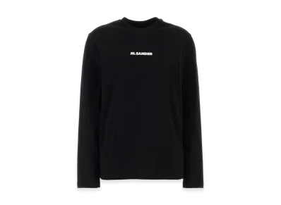Jil Sander Women's Cotton Long Sleeve Tee "Black"