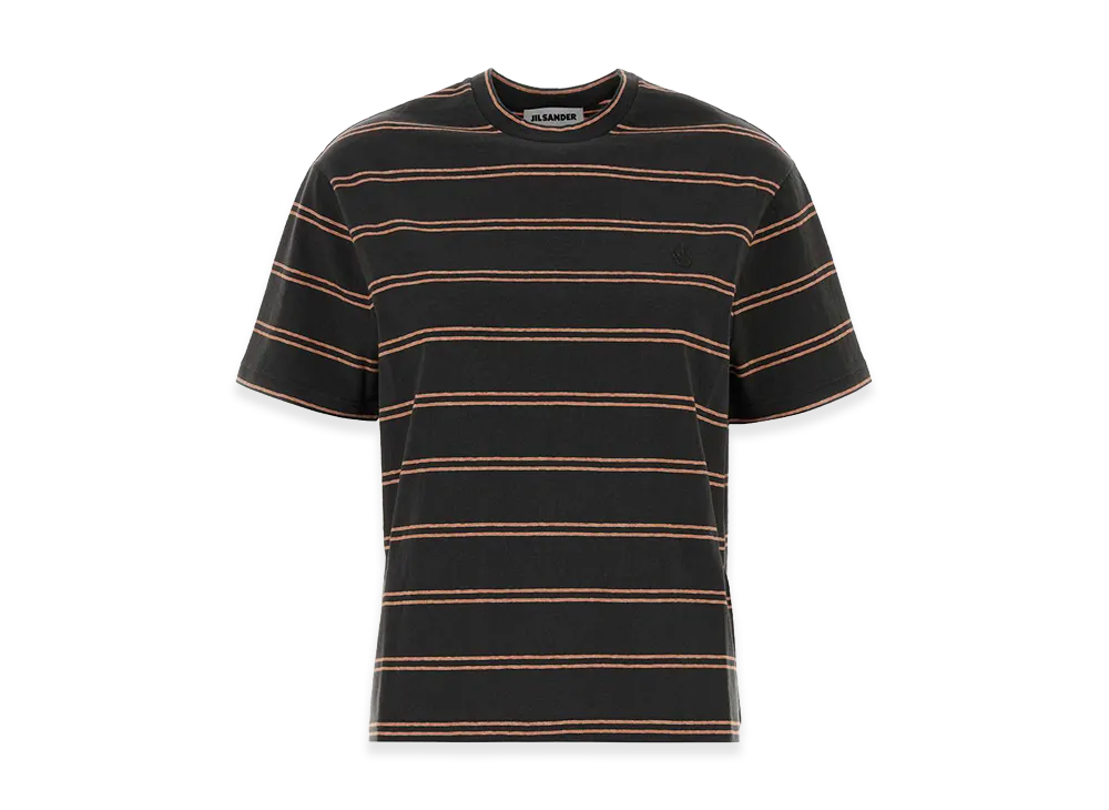 Jil Sander Women's Embroidered Cotton T-Shirt "Gray"