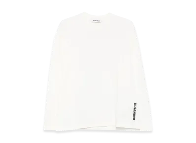 Jil Sander Women's Long Sleeve T-Shirts "White"