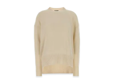 Jil Sander Women's Cashmere Oversize Sweater "Ivory"