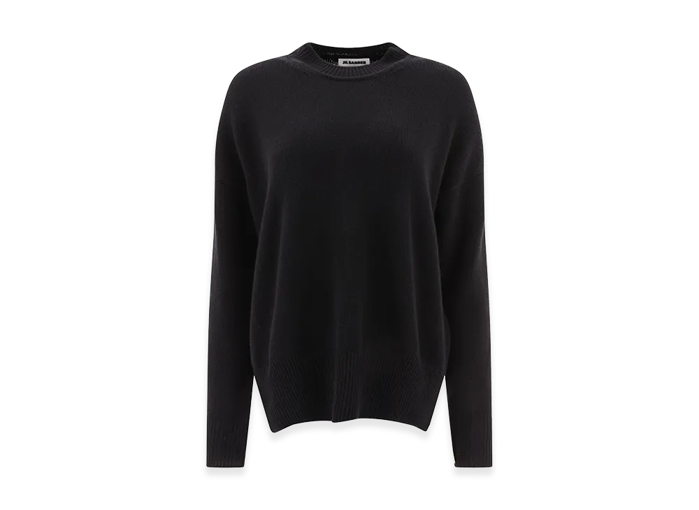 Jil Sander Women's Superfine Cashmere Sweater "Black"