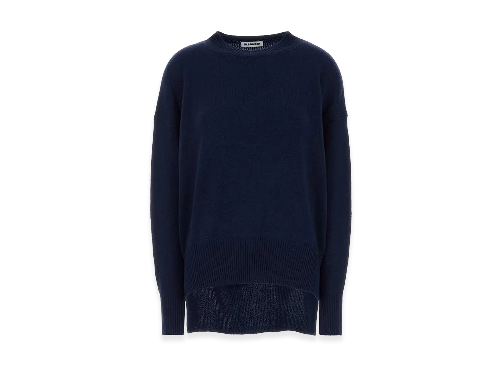 Jil Sander Women's Cashmere Oversize Sweater "Navy Blue"