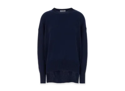 Jil Sander Women's Cashmere Oversize Sweater "Navy Blue"