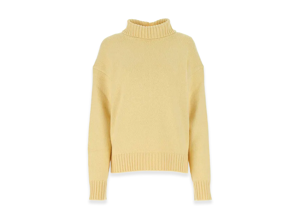 Jil Sander Women's Cashmere Blend Oversize Sweater "Pastel Yellow"