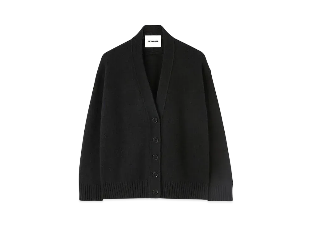 Jil Sander Women's V-Neck Cardigan "Black"