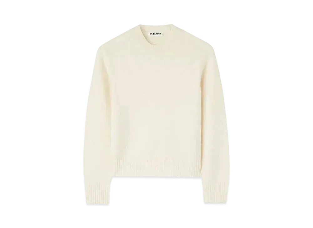 Jil Sander Women's Crew-Neck Sweater "Corn Silk"