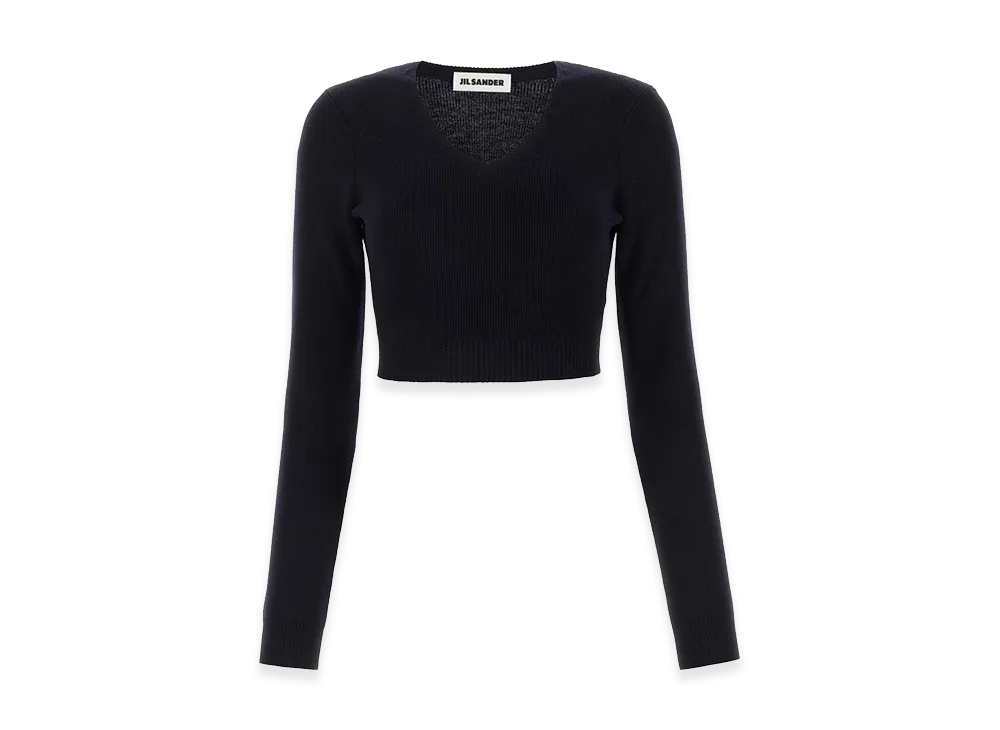 Jil Sander Women's Wool Sweater "Midnight Blue"