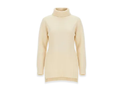 Jil Sander Women's Turtleneck Shirt "White"