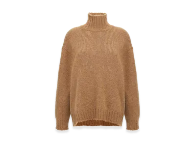 Jil Sander Women's High Neck Sweater "Beige"