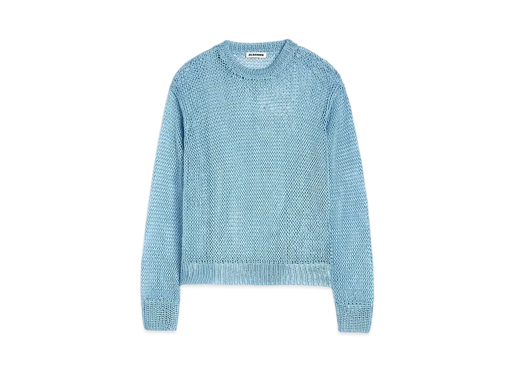 Jil Sander Women's Crew-Neck Sweater "Powder Blue"