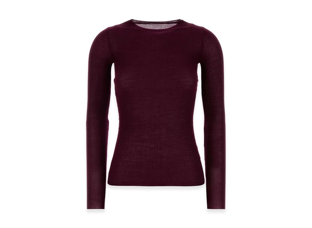 Jil Sander Women's Plum Wool Sweater "Purple"