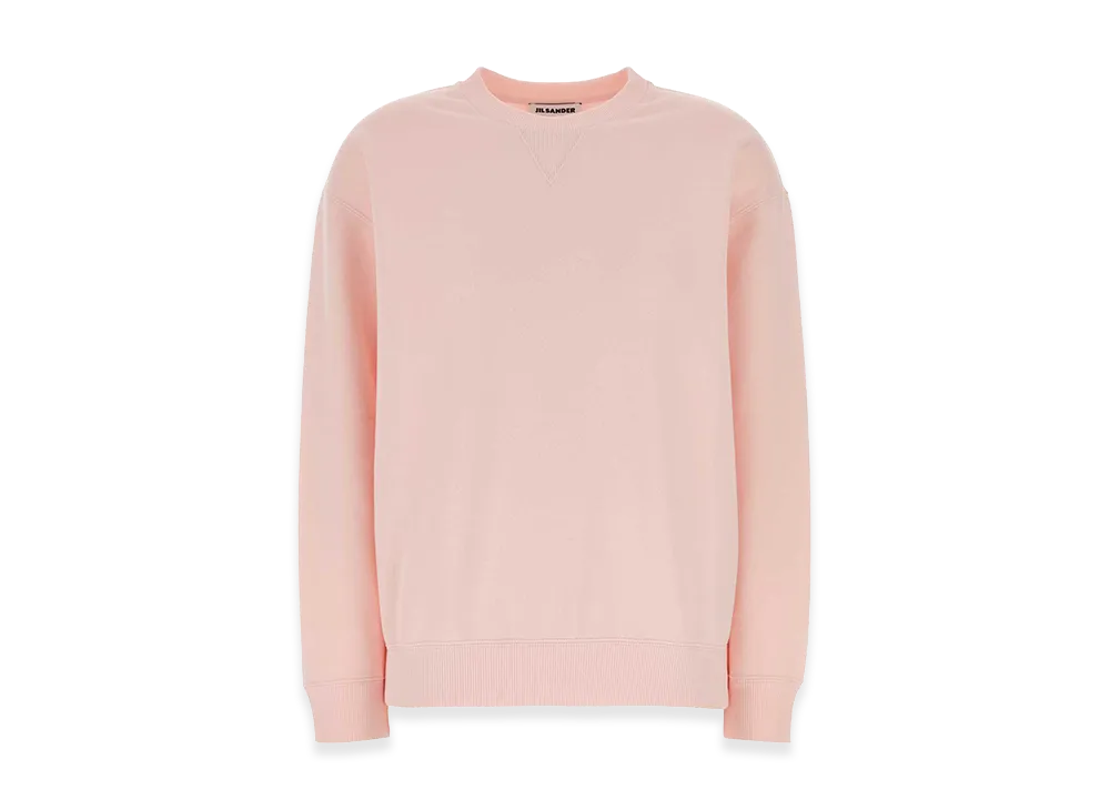 Jil Sander Women's Cotton Sweatshirt "Pink"