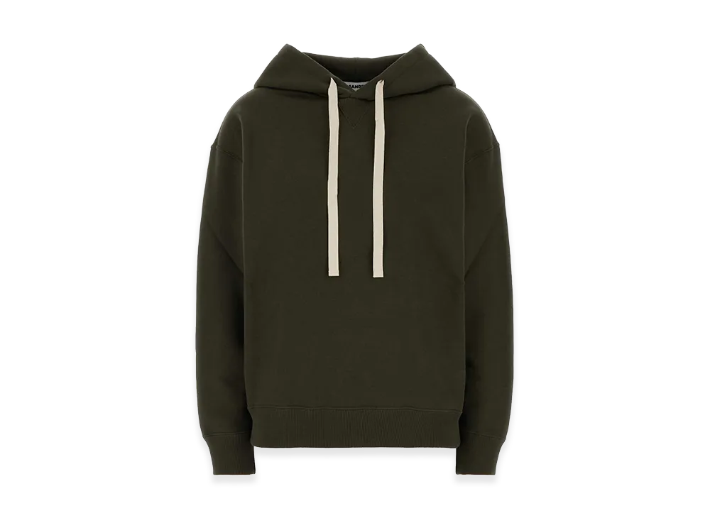 Jil Sander Women's Cotton Sweatshirt "Olive Green"