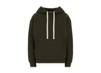 Jil Sander Women's Cotton Sweatshirt "Olive Green"