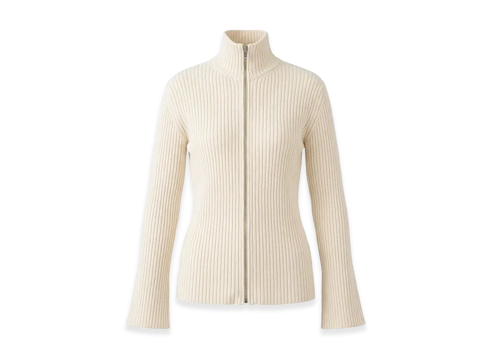 Jil Sander Women's Ribbed Cardigan "Beige"