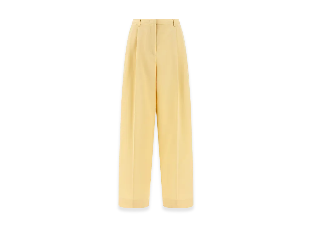 Jil Sander Women's Wool Pants Pences "Yellow"