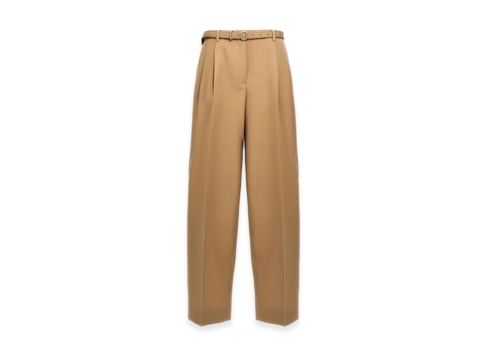 Jil Sander Women's Gabardine Belt Pants "Beige"