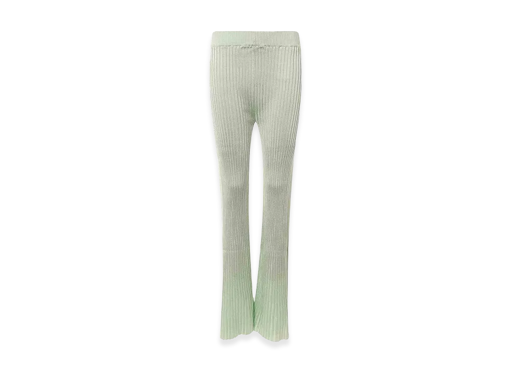 Jil Sander Women's Ribbed Viscose Trouser "Green"