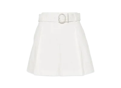 Jil Sander Women's Mid Waist Shorts "White"
