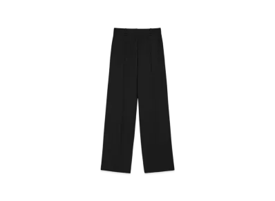 Jil Sander Wool Gabardine Tailored Trousers "Black"