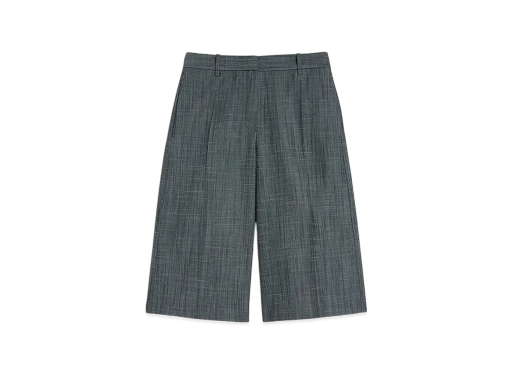 Jil Sander Wool Flame Bermuda Shorts "Dark Sky"