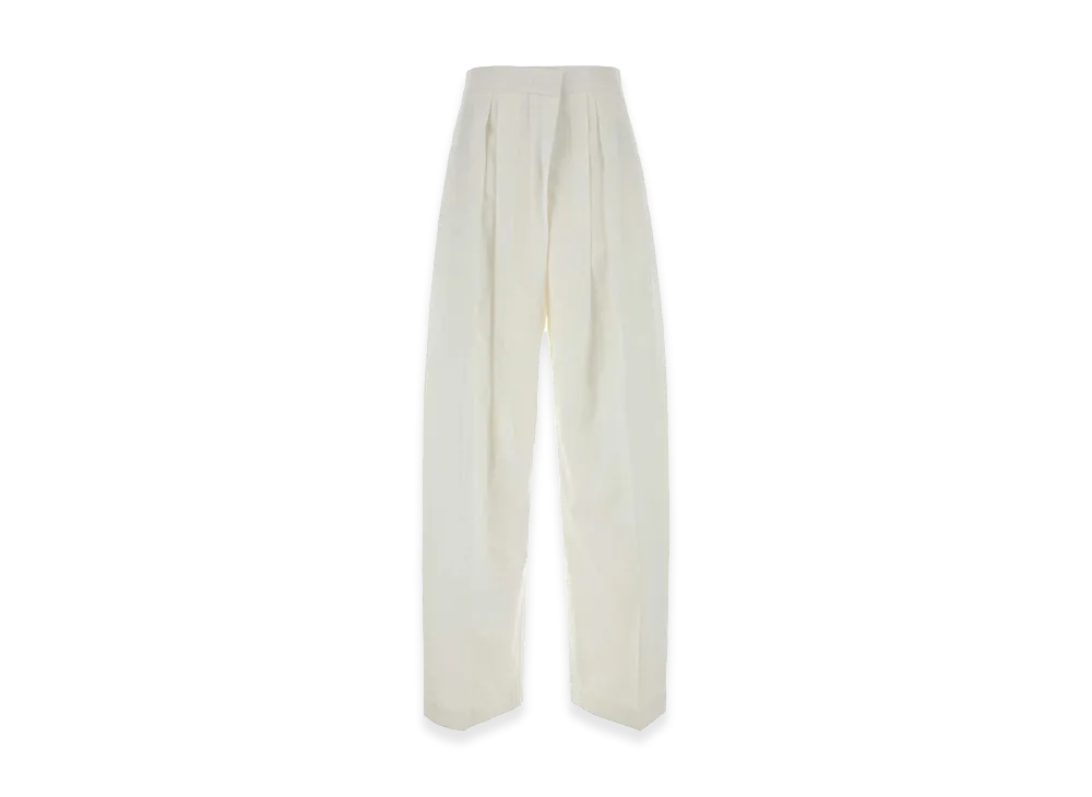 Jil Sander Women's Cotton Blend Pant "White"