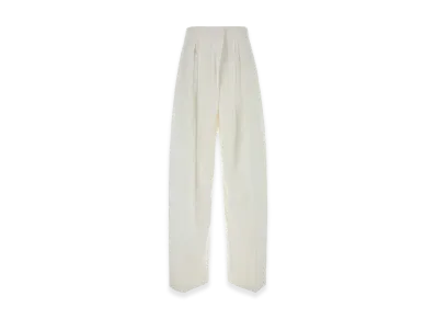 Jil Sander Women's Cotton Blend Pant "White"